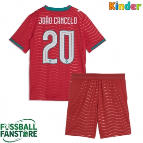 Portugal Joao Cancelo #20 Replik Heimtrikot Kinder WM 2026 Kurzarm (+ Kurze Hosen)